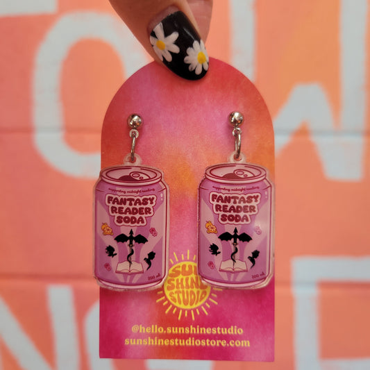 "Fantasy Reader Soda" Earrings
