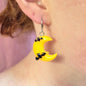 Spooky Moon Charm Earring
