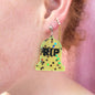 RIP - Statement Tombstone Earrings