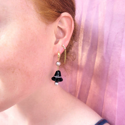Glass Beaded Witchy Earrings