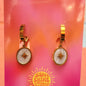Opal Sky- Titanium Charm Earrings