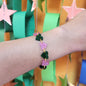 "Witch to be Understood" Pink and Green Heart Bracelet