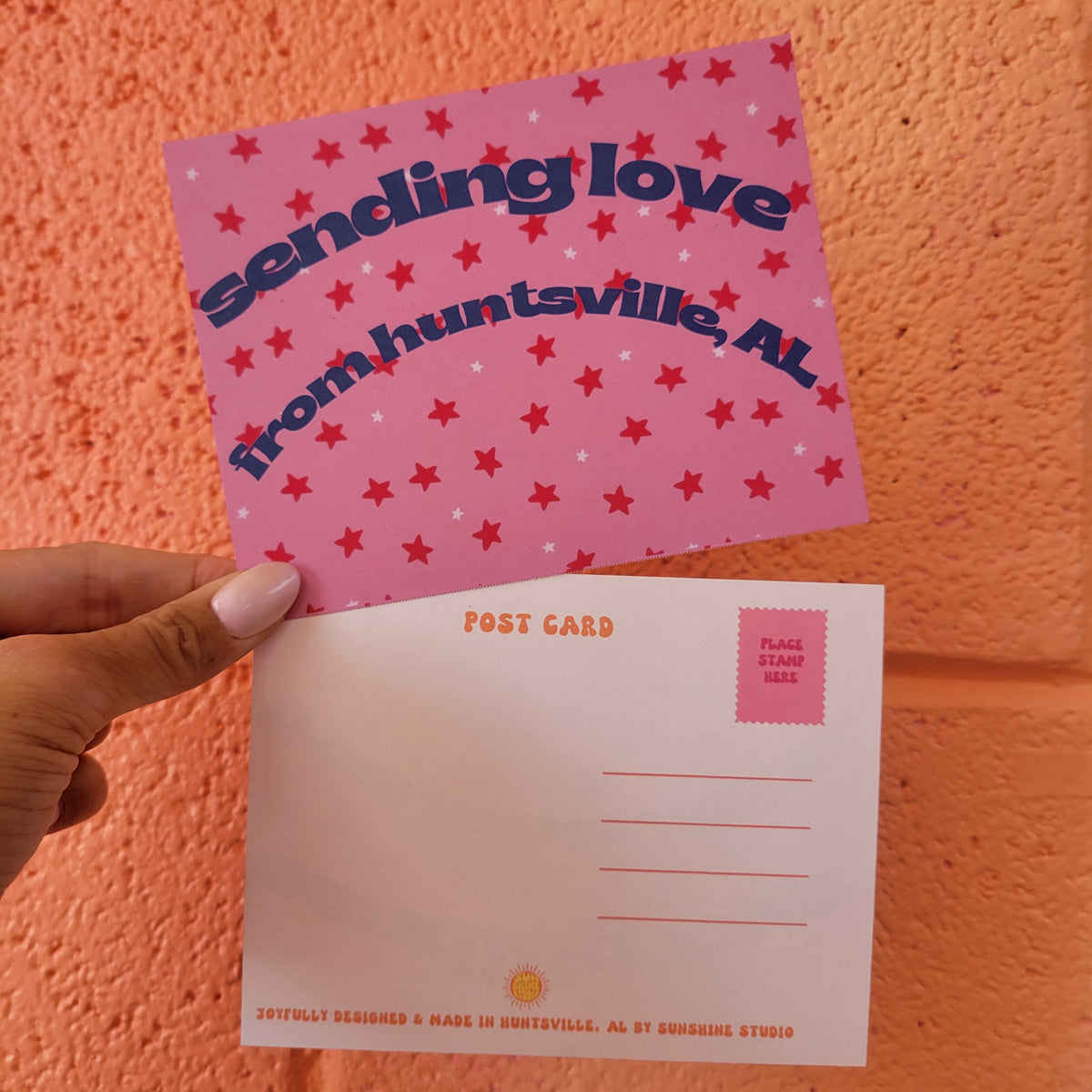 "Sending Love From Huntsville, AL" - Postcard