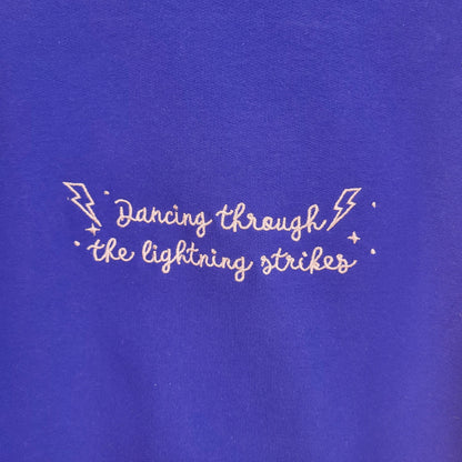 Dancing Through The Lightning Strikes Eras Embroidered Tops