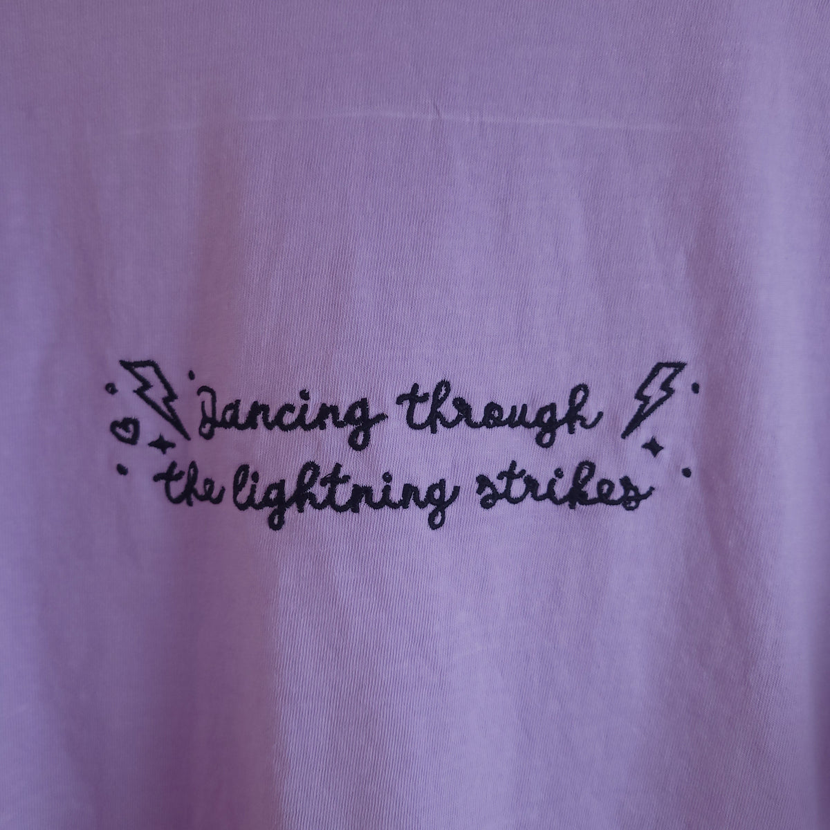 Dancing Through The Lightning Strikes Eras Embroidered Tops