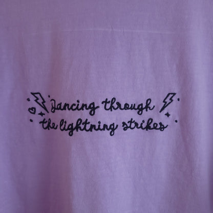 Dancing Through The Lightning Strikes Eras Embroidered Tops