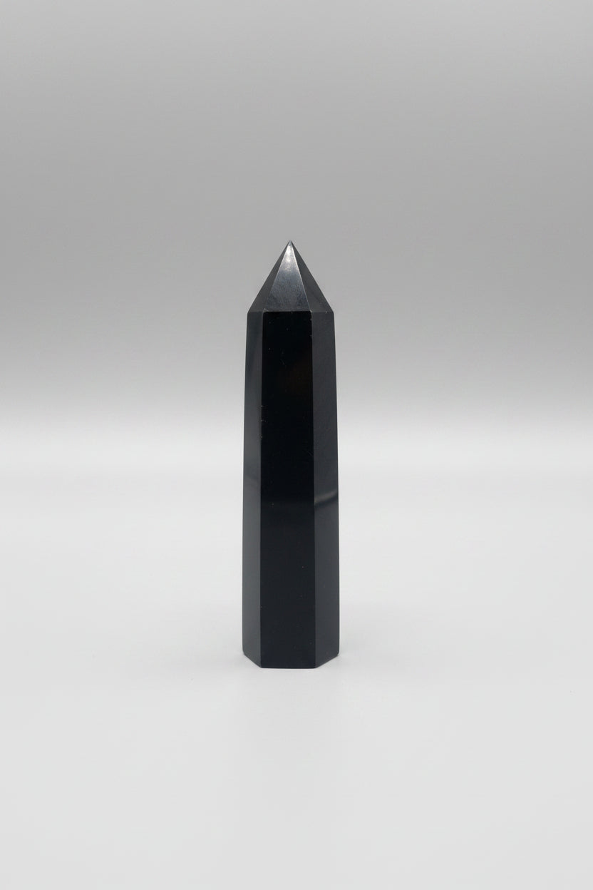 Obsidian Tower 6 Inches Tall