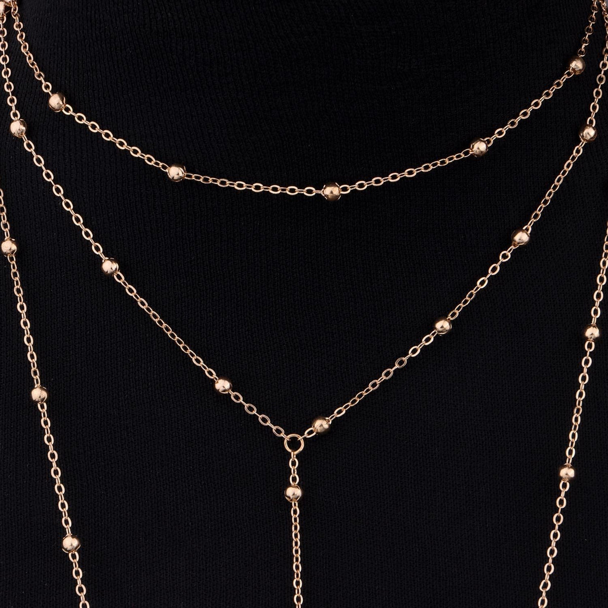 Bikini Bra Body Chains Women Body Round Beads Chain