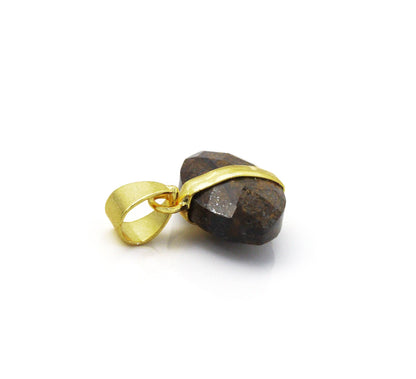 Gold Oval Gemstone Charm, Sku#LY20