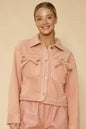 Fleece bow jacket