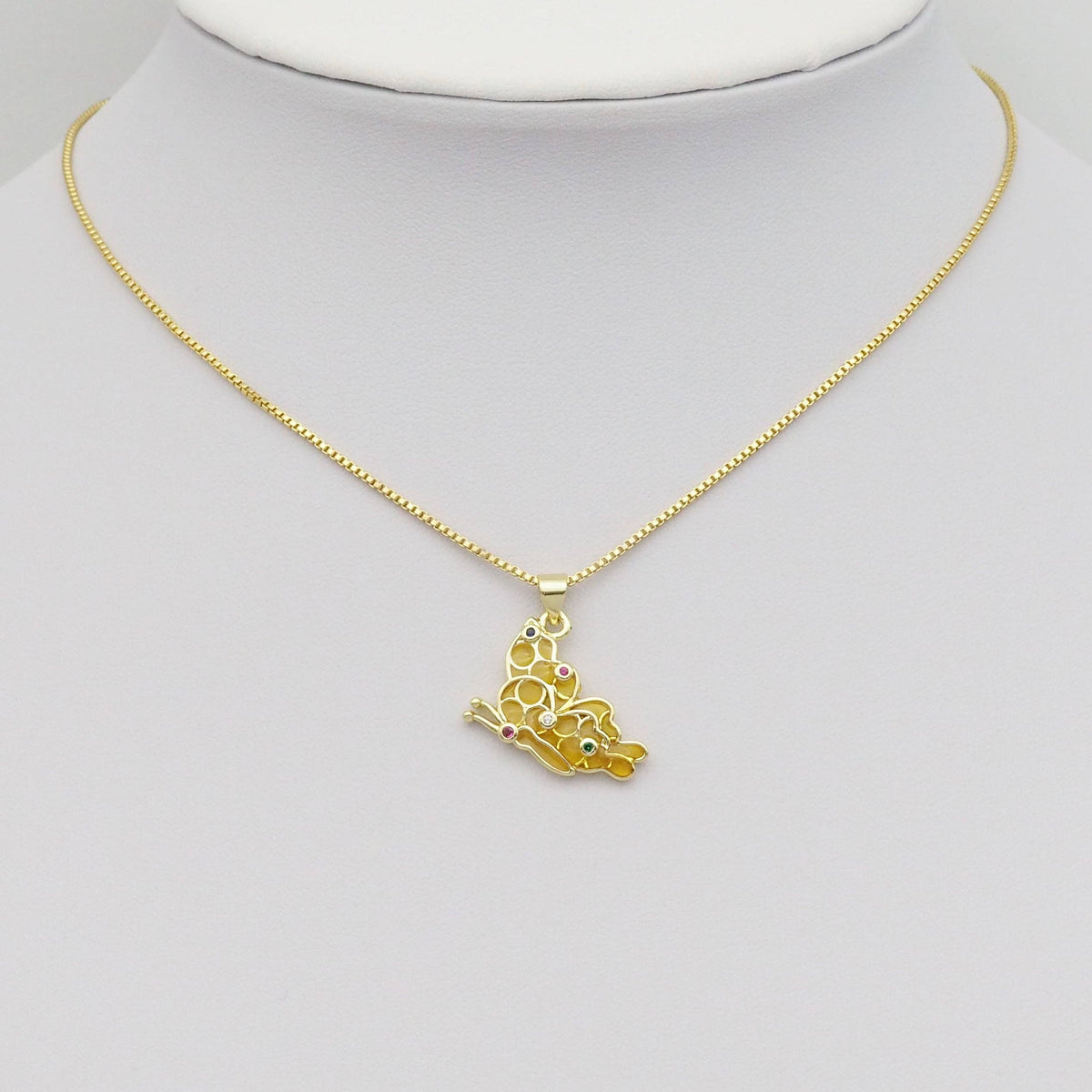 Gold Yellow Butterfly Charm, Sku#LK869