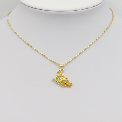Gold Yellow Butterfly Charm, Sku#LK869