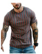 Men's Fashion Striped Casual Short-Sleeve