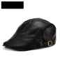 Mens Thin Korean-Style Leather Hat For Autumn And Winter Perfect For Middle-Aged And Older Gentlemen
