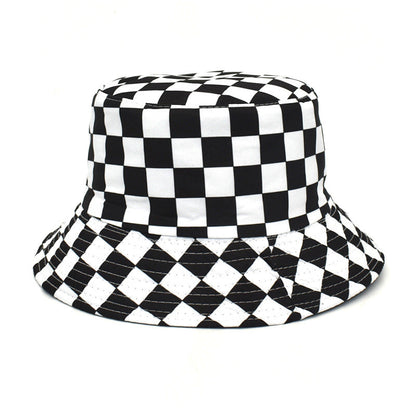 Outdoor Travel Sun Hat Cotton Man Double-sided Wear Bucket Hat