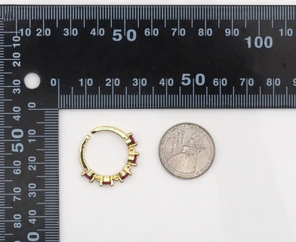 Gold Colorful CZ  Oval Diamond Adjustable Ring, Sku#LD375