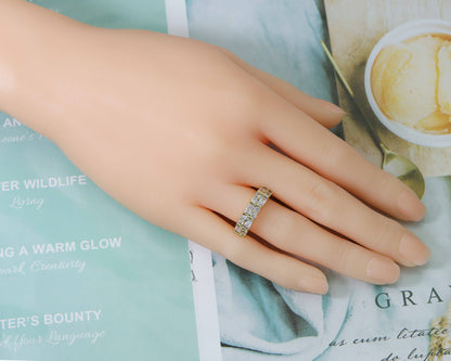 Rectangle CZ Adjustable Ring, Sku#LD211