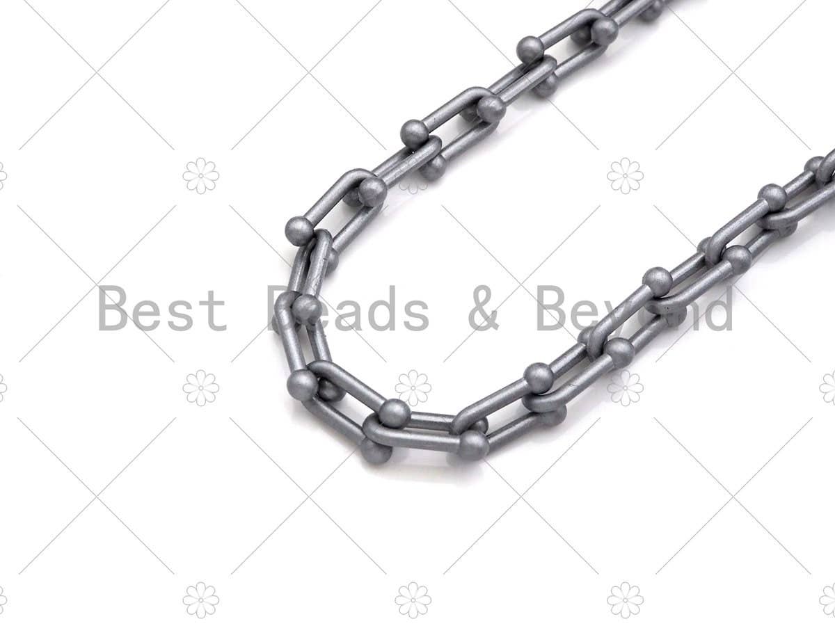 6x10mm Enamel Pop Chain, Colored Metal Necklace Chain, Retro