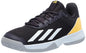 adidas Court Flash Tennis Sneaker Aurora Black/White/Spark 1.5 US Unisex Little Kid
