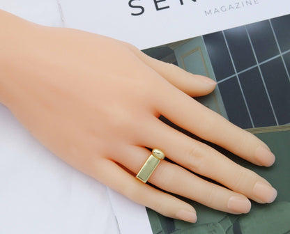 CZ Rectangle Clip Ring, Sku#X344