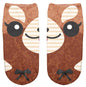 Thin 3D Digital Animal Printed Women's Socks Shallow Socks Adult Invisible Socks