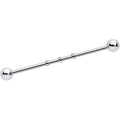 Surgical Steel Notched Industrial Barbell Earring