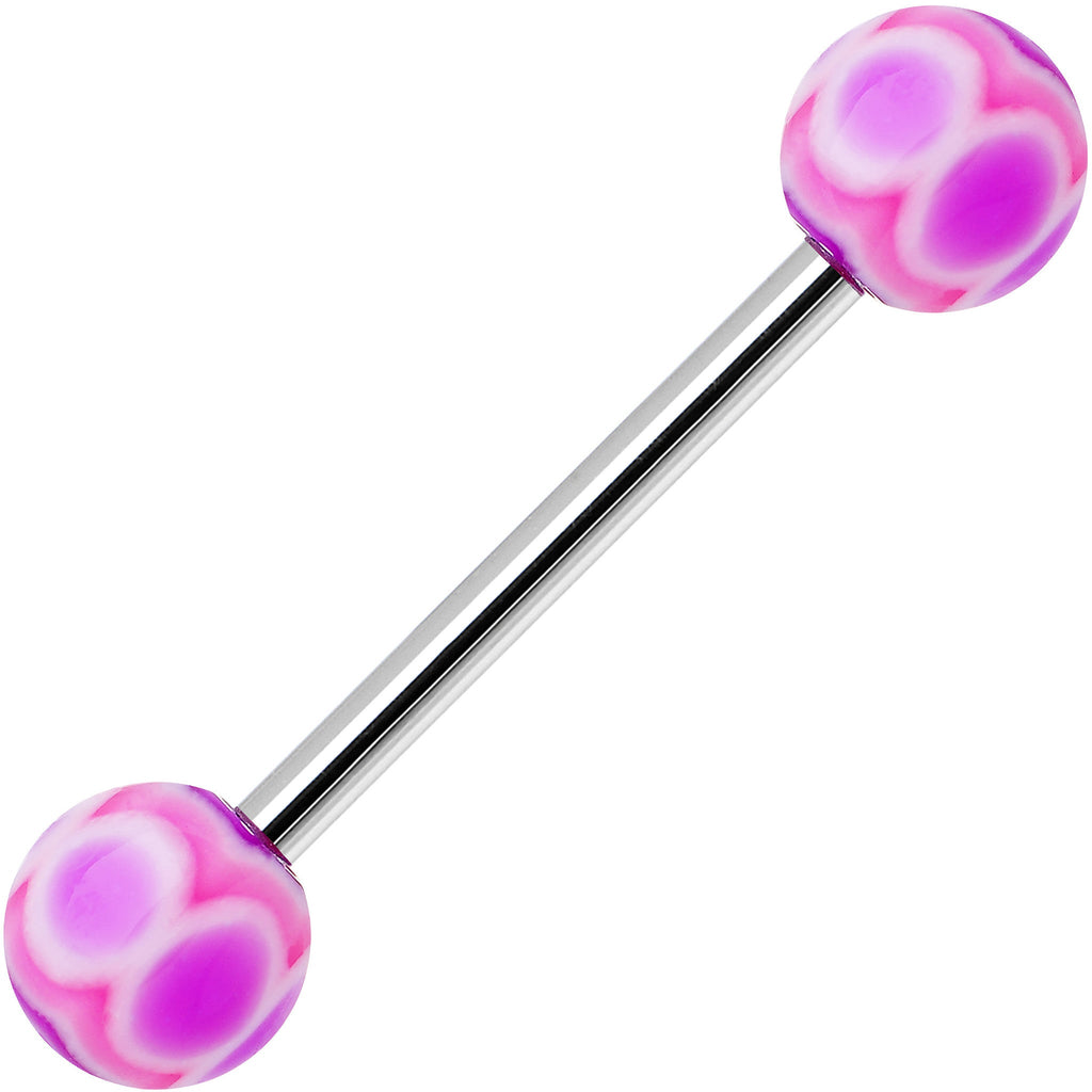 Purple Pink MARRACAS Barbell Tongue Ring
