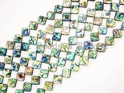 Natural Abalone Flat Diamond Shape Shell beads, SKU#R8C