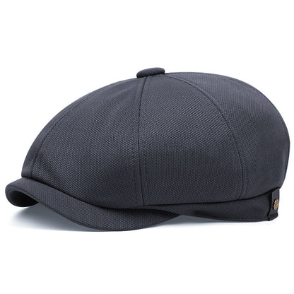 Mens British-Style Retro Casual Octagonal Cap