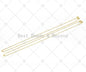 18K Gold Filled Trace Oval Link Chain Necklace, Sku#JD08