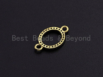 Cubic Zirconia Oval link Connector, Cubic Zirconia Connector, Z898
