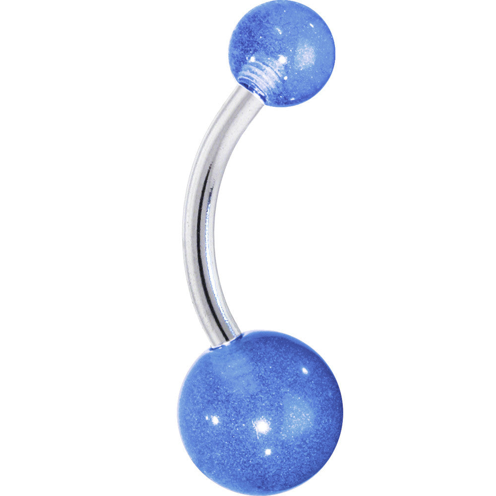 Light Blue GLOW in the DARK Belly Button Ring