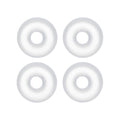 14G Clear Rubber O-Ring 4-Pack