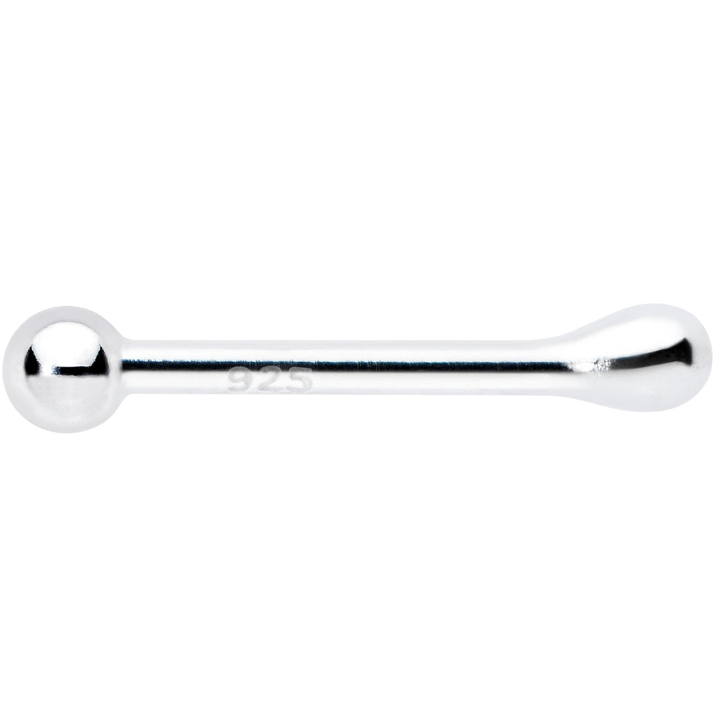 Sterling Silver 1.3mm Ball  Nose Bone