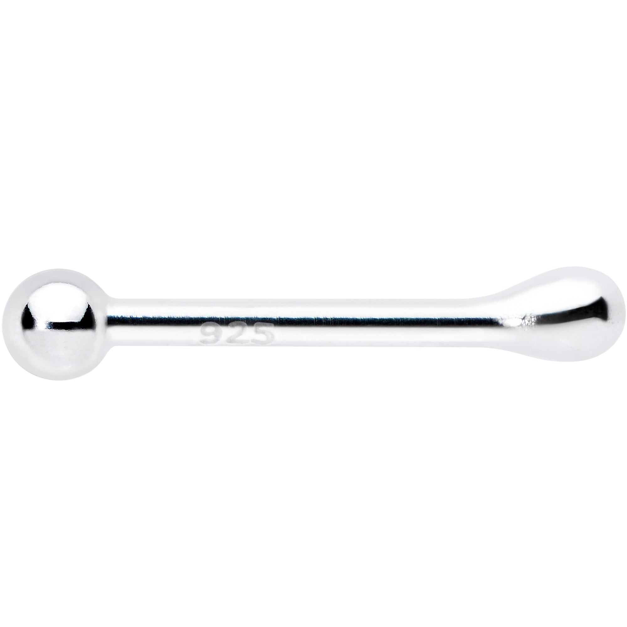 Sterling Silver 1.3mm Ball  Nose Bone