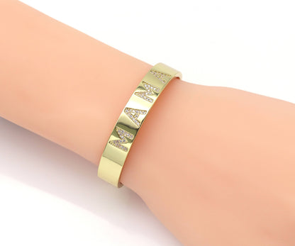 MAMA Word Open Cuff Bracelet,X287