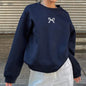 Womens Printed Pullover Casual Sweatshirt Top