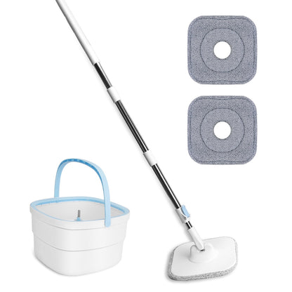 Spin Mop with Wringer Bucket Set for Easy Cleaning