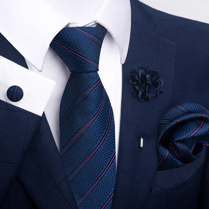 Men's Tie Suit Pocket Square Combo 8