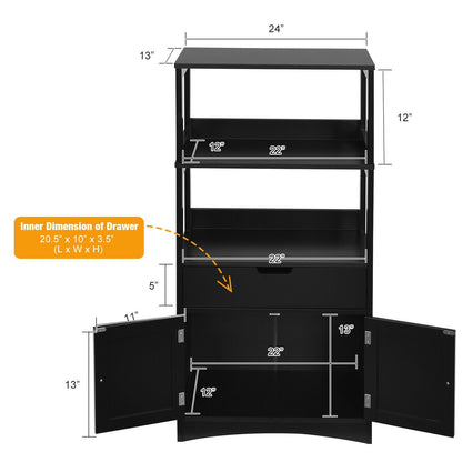 Bathroom Storage Cabinet with Drawer and Shelf Floor Cabinet