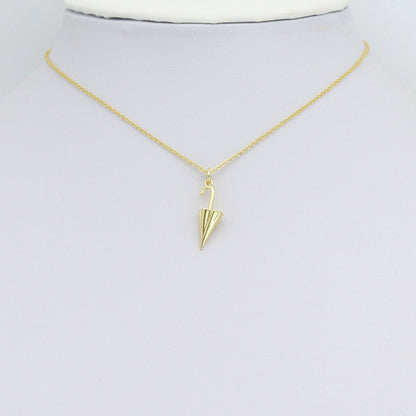 Gold Umbrella Shape Charm Pendant, Sku#L723