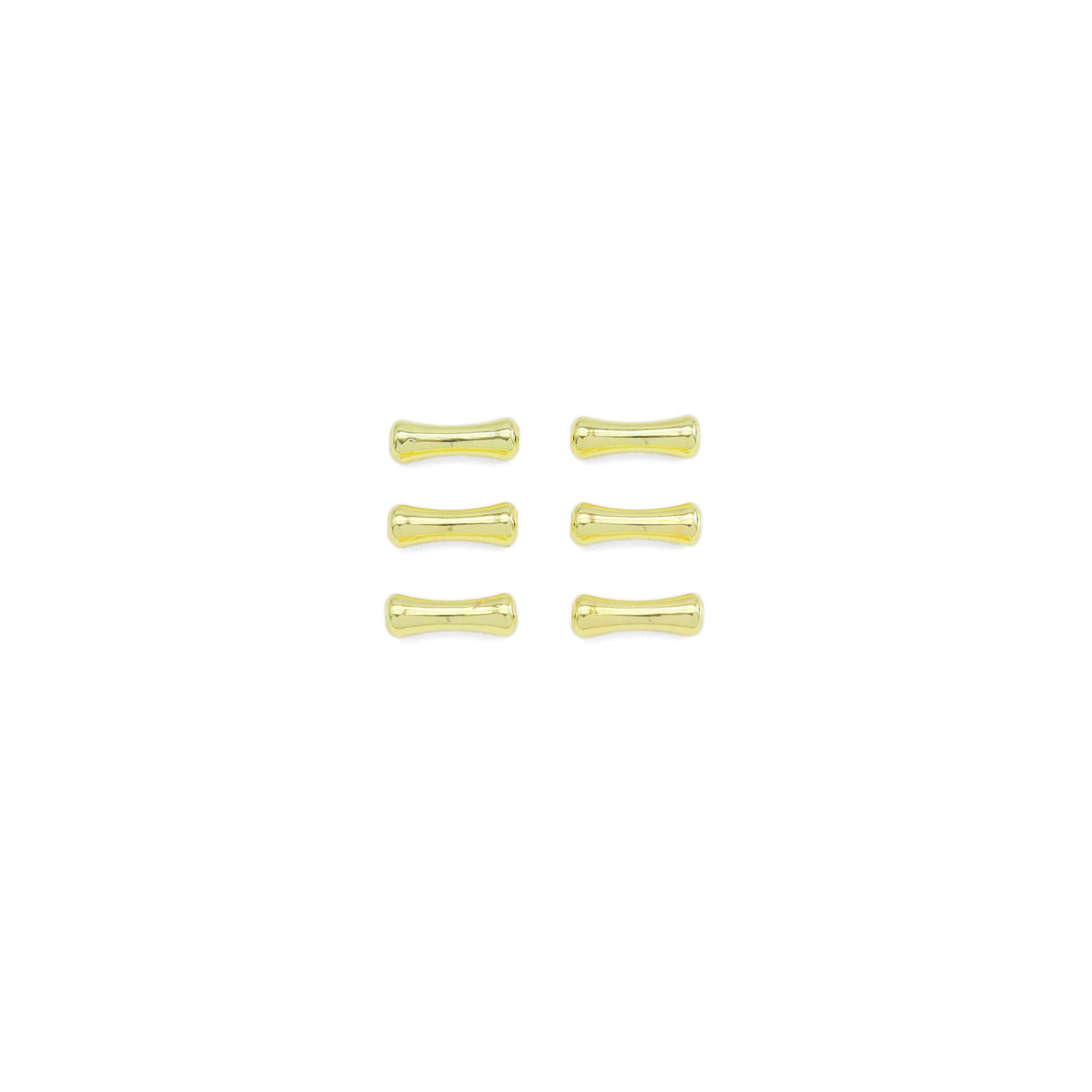 Bamboo Stem Shape Gold Spacer beads, Sku#JL190