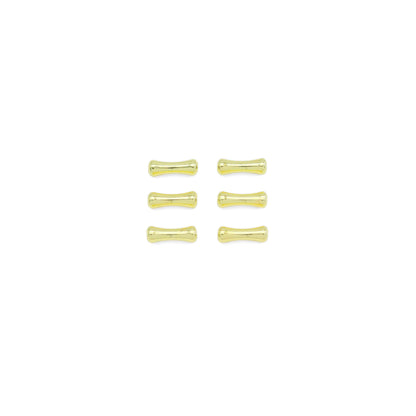 Bamboo Stem Shape Gold Spacer beads, Sku#JL190