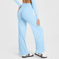 Loose Straight-leg Yoga Pants That Create A Slimming High-waisted Look