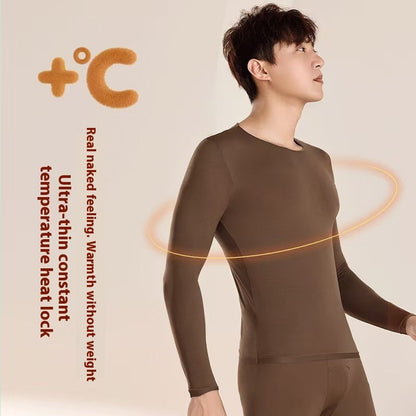 Men's High Elasticity Warm Ultra-thin Autumn Clothing And Pants Set