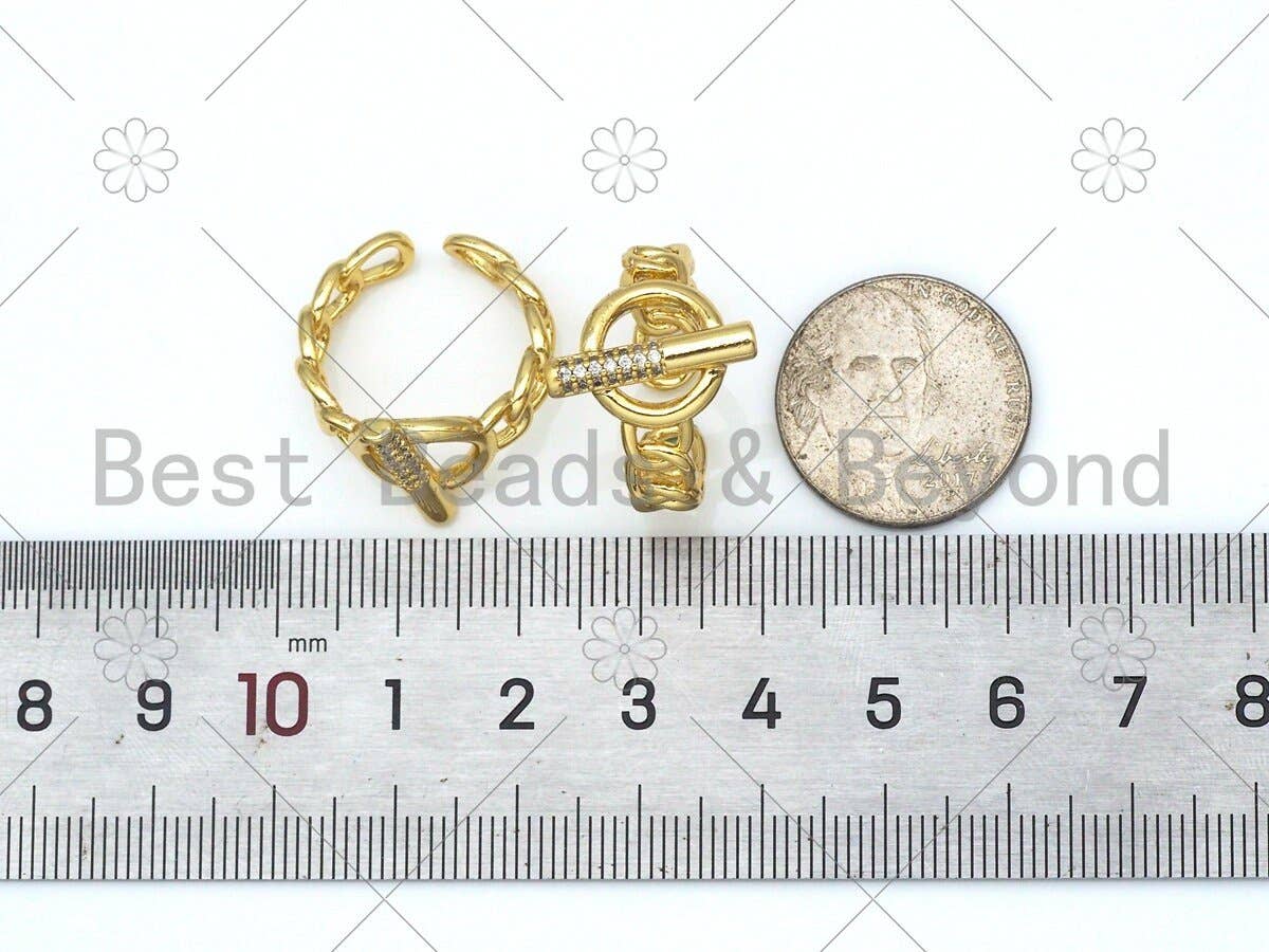 CZ Bar Statement Ring, Sku#LD141