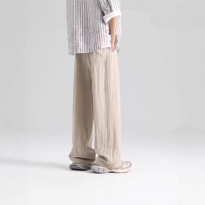 Draped Breathable Ice Silk Athletic Pants For Men