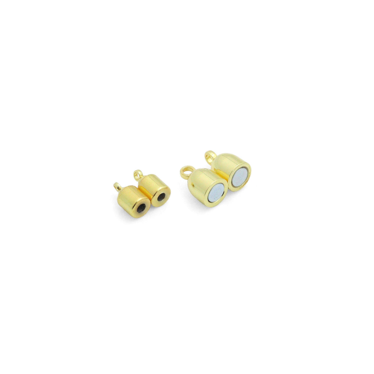 Gold Silver Oval Capsule Shape Strong Magnetic Clasp, Sku#A494
