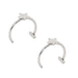 2 Piece Set Stainless Steel Clip-On Nose and Lip Rings | Punk Style Fake Piercing Jewelry