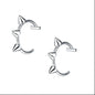2 Piece Set Stainless Steel Clip-On Nose and Lip Rings | Punk Style Fake Piercing Jewelry